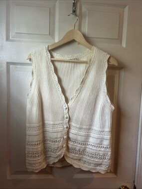 Abercrombie Cotton Sweater Vest Knit Vest